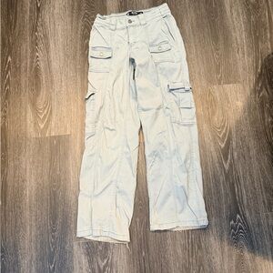 Hollister Women's Light Blue Wide Leg Jeans